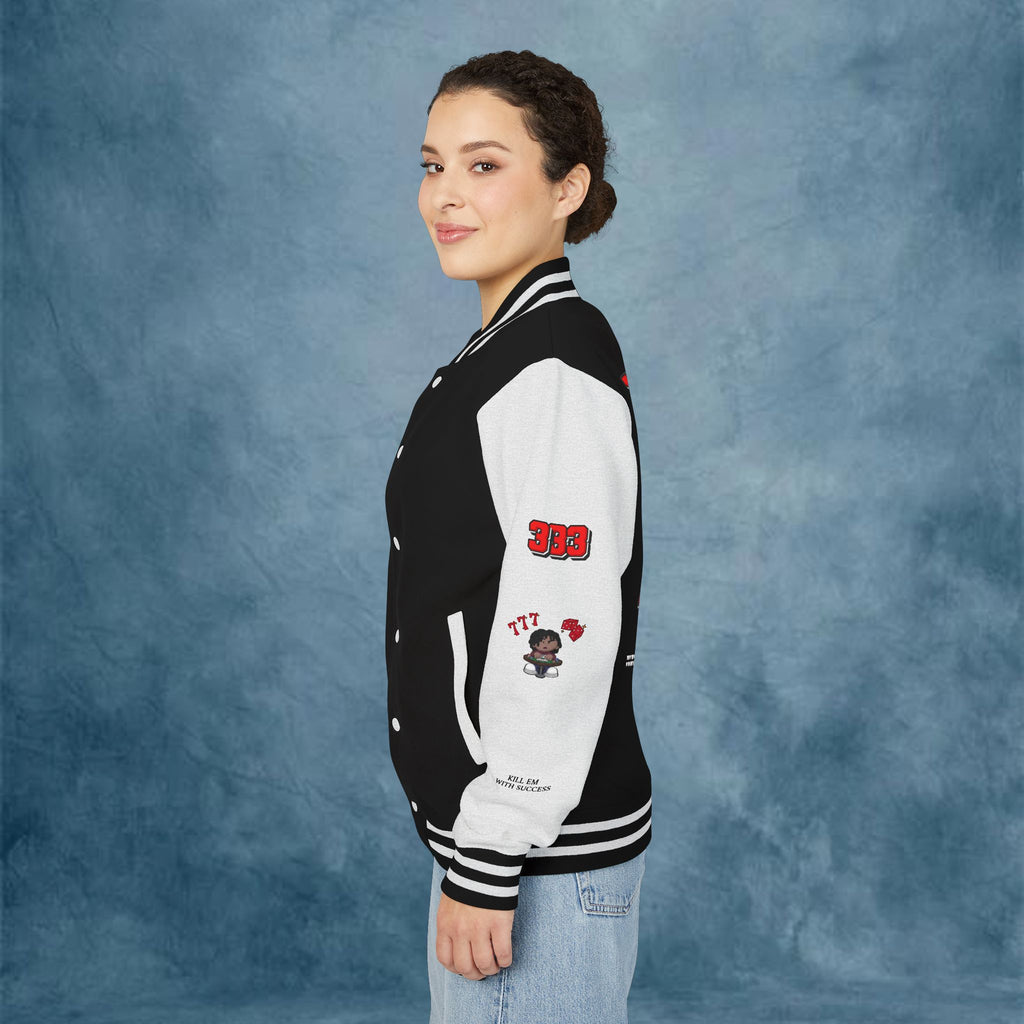 WHOLELOTTABILLY Unisex Heavyweight Letterman Jacket