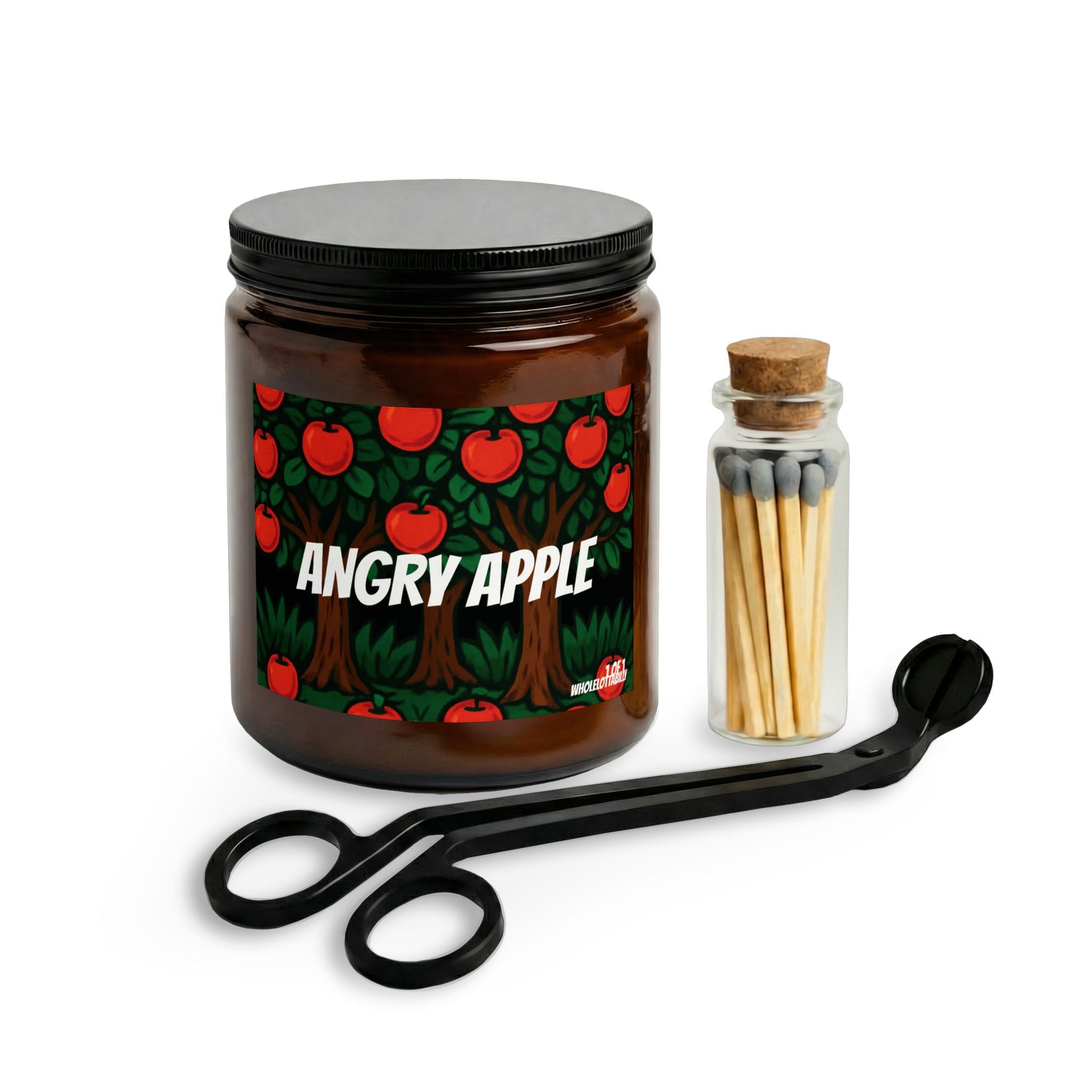 WHOLELOTTABILLY Candle Set with Matches and Wick Trimmer