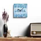 WHOLELOTTABILLY Acrylic Wall Clock