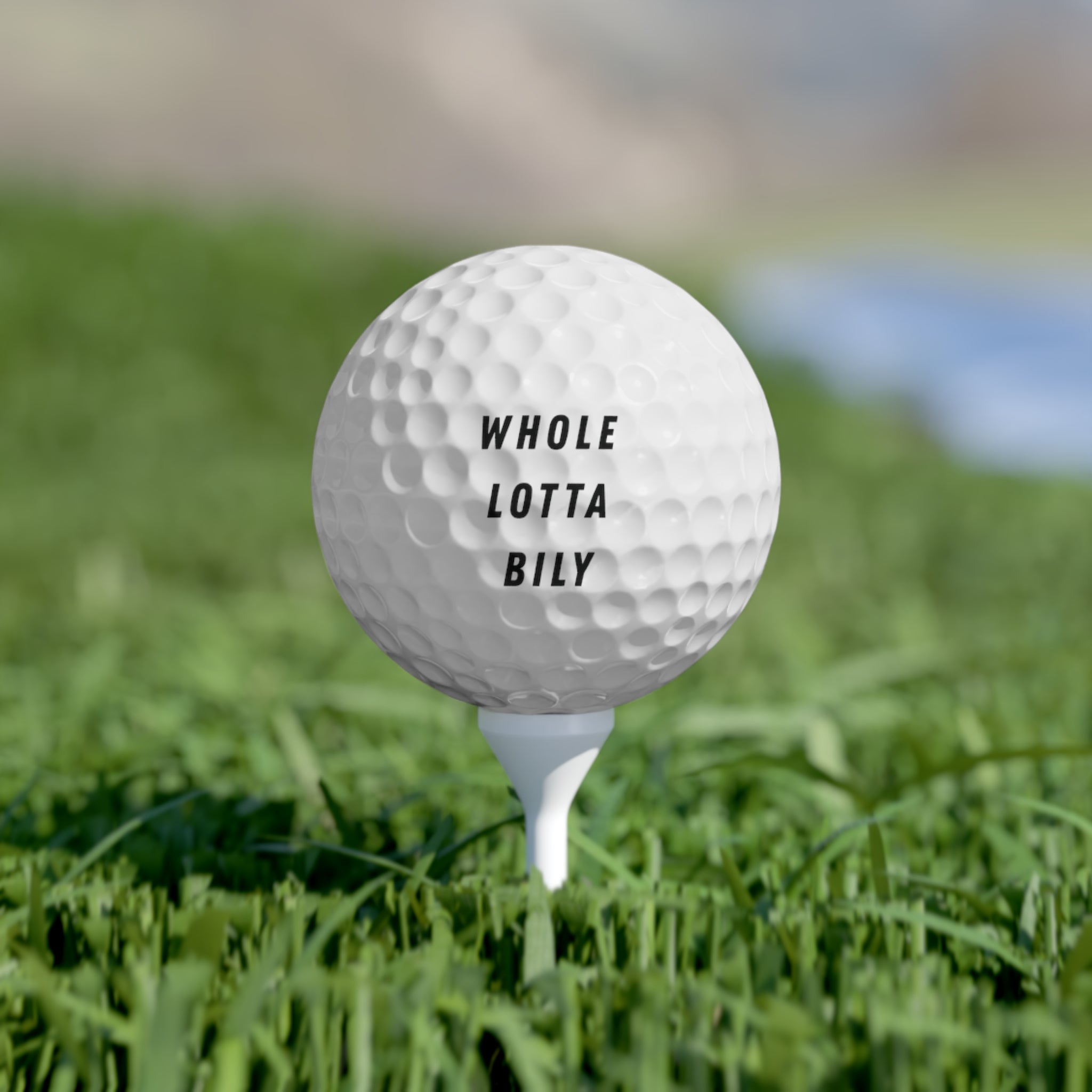 WHOLELOTTABILLY Golf Balls, 6pcs
