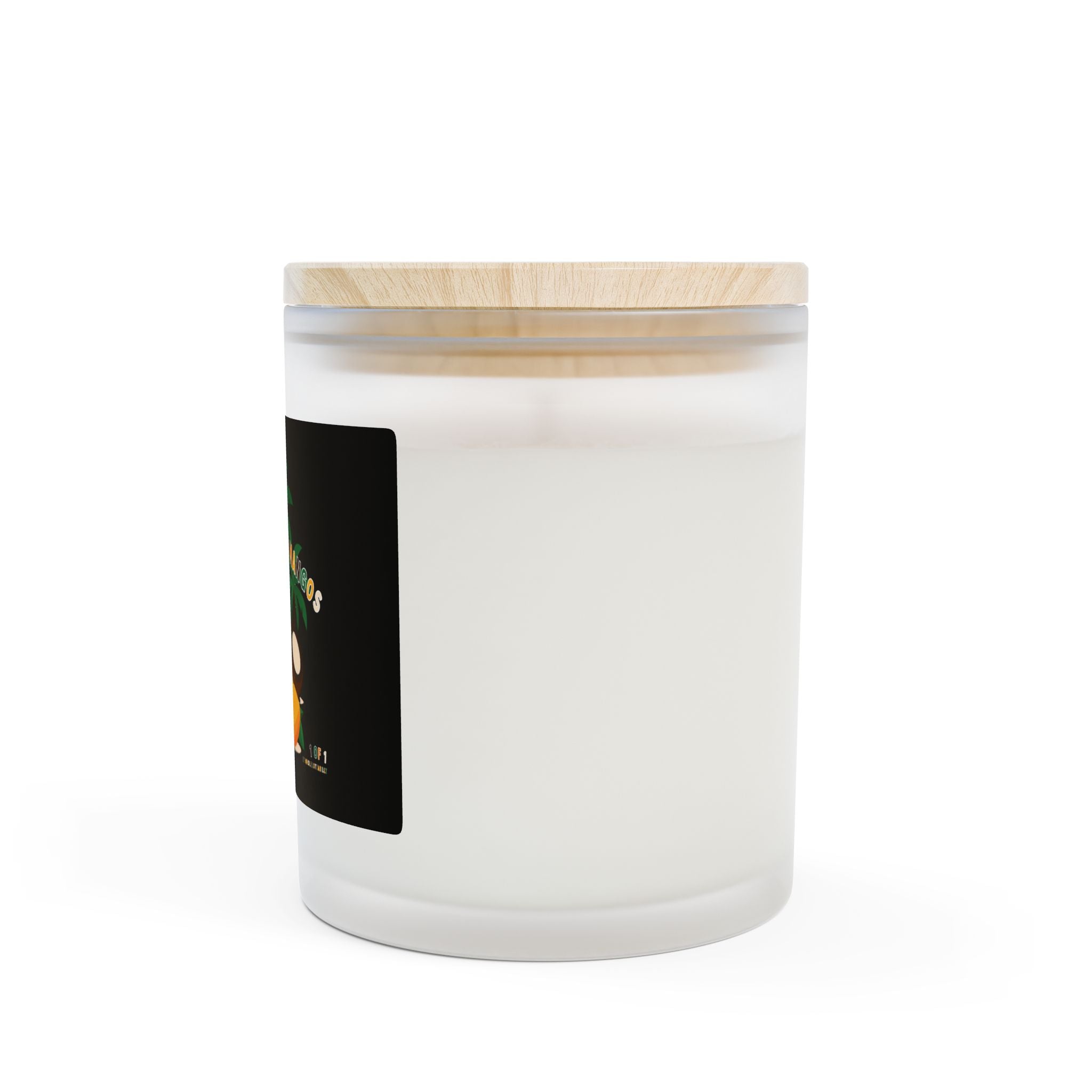 WHOLELOTTABILLY Frosted Glass Candle, 11oz
