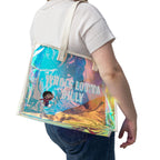 WHOLELOTTABILLY Holographic Tote Bag