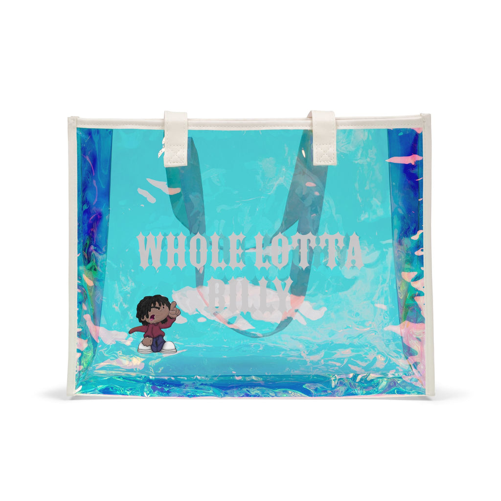 WHOLELOTTABILLY Holographic Tote Bag
