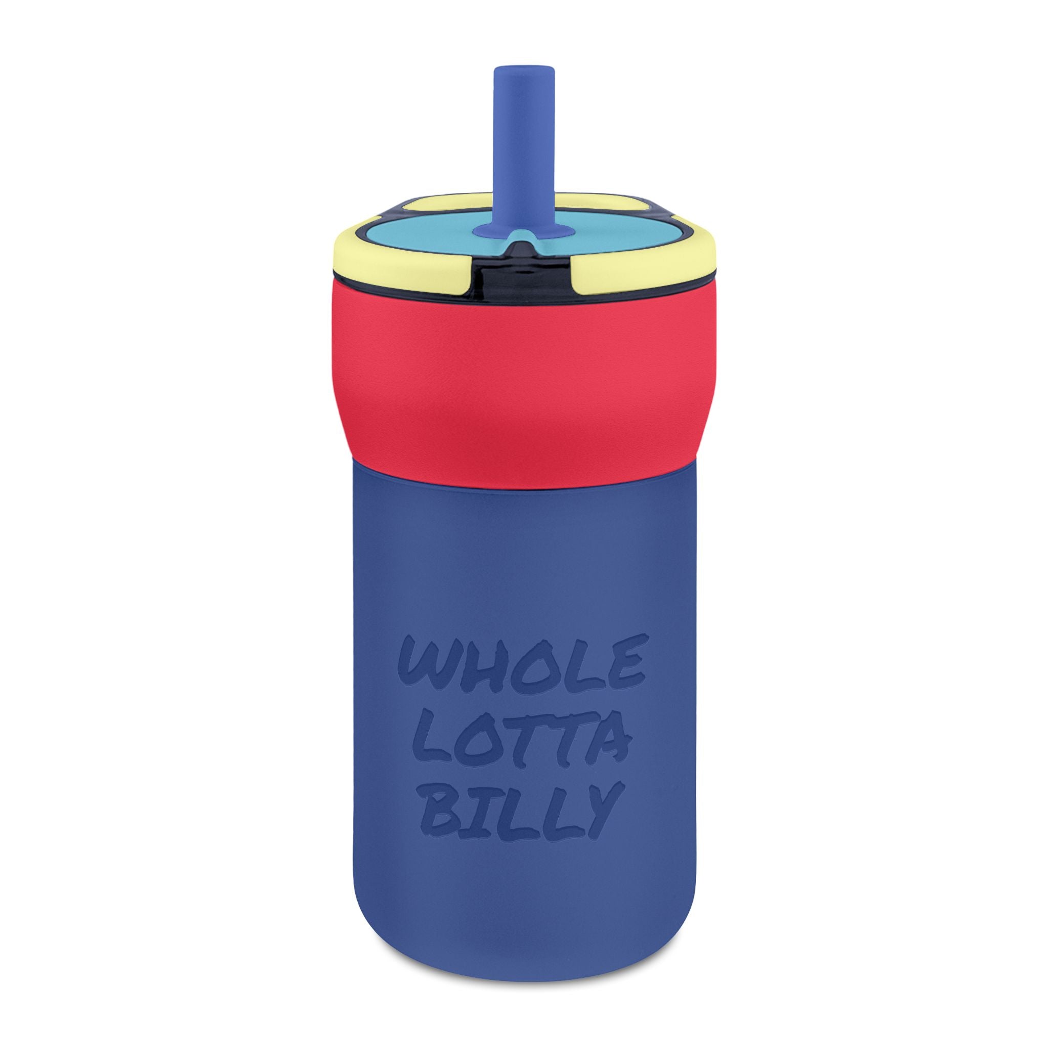 WHOLELOTTABILLY Kids' Leakproof Straw Tumbler, 12oz (Engraving)