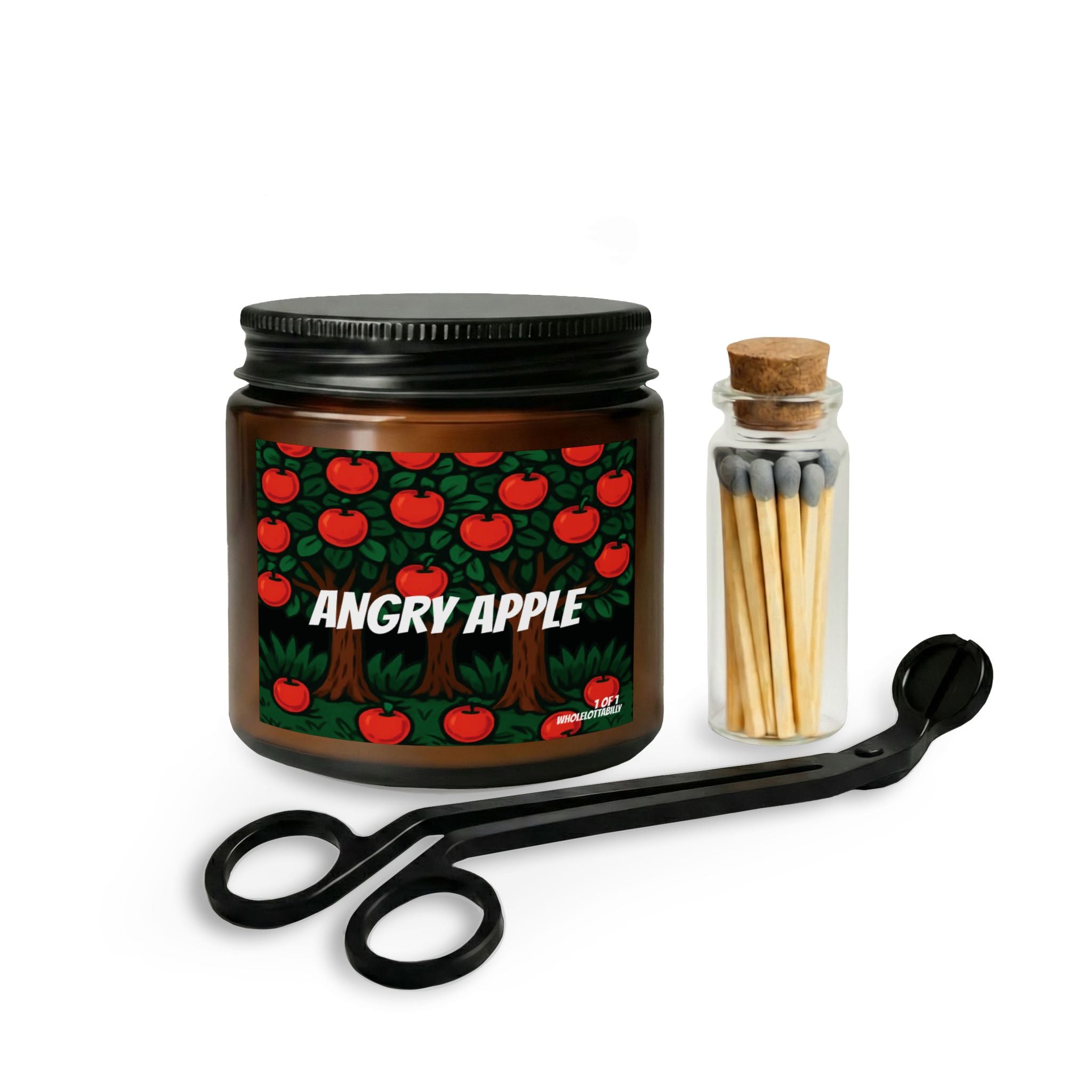 WHOLELOTTABILLY Candle Set with Matches and Wick Trimmer