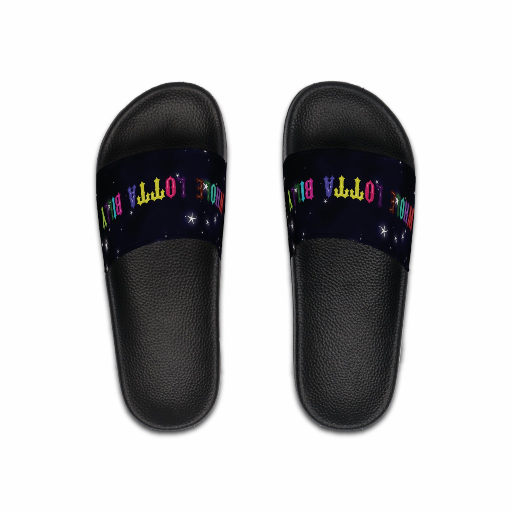 WHOLELOTTABILLY Men's Slide Sandals