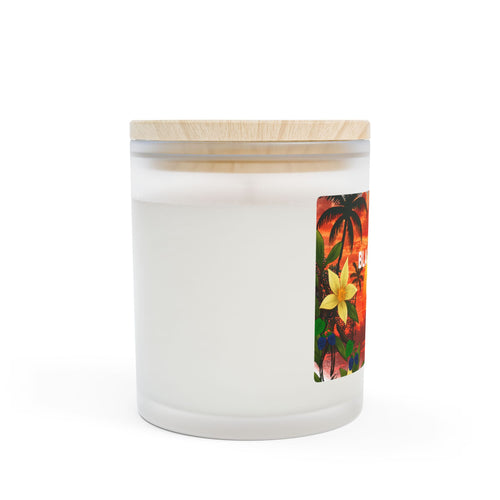 WHOLELOTTABILLY BLACKBERRY & VANILLA Frosted Glass Candle, 11oz