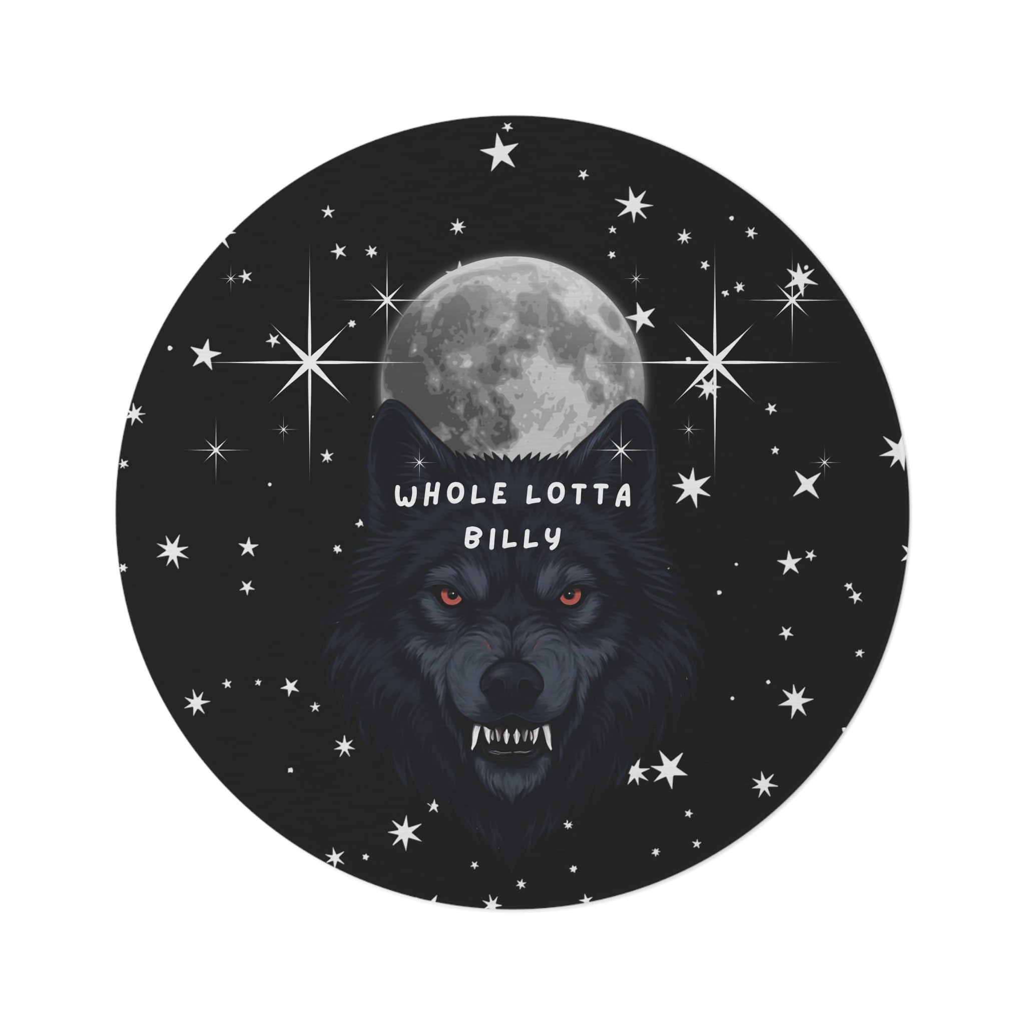 WHOLELOTTABILLY Round Rug