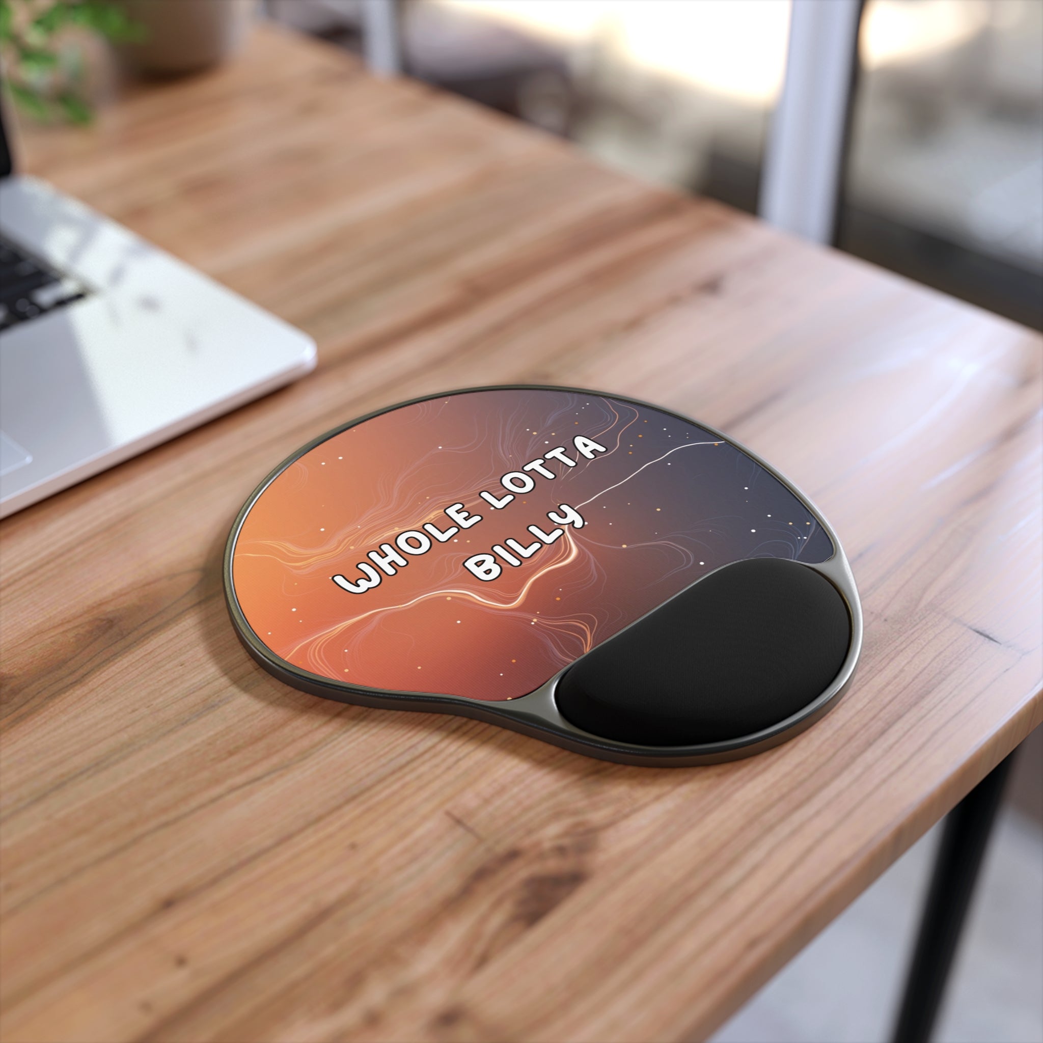 WHOLELOTTABILLY Mouse Pad With Wrist Rest