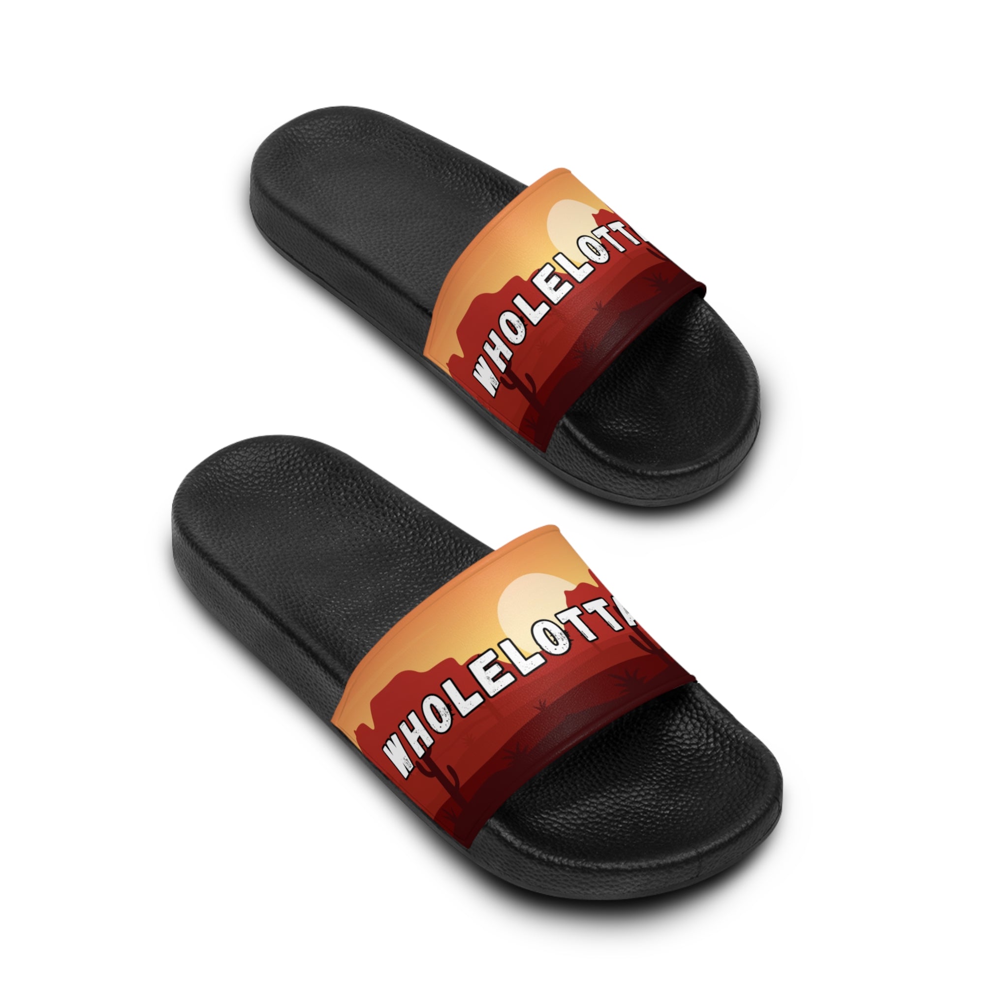 WHOLELOTTABILLY Men's Slide Sandals