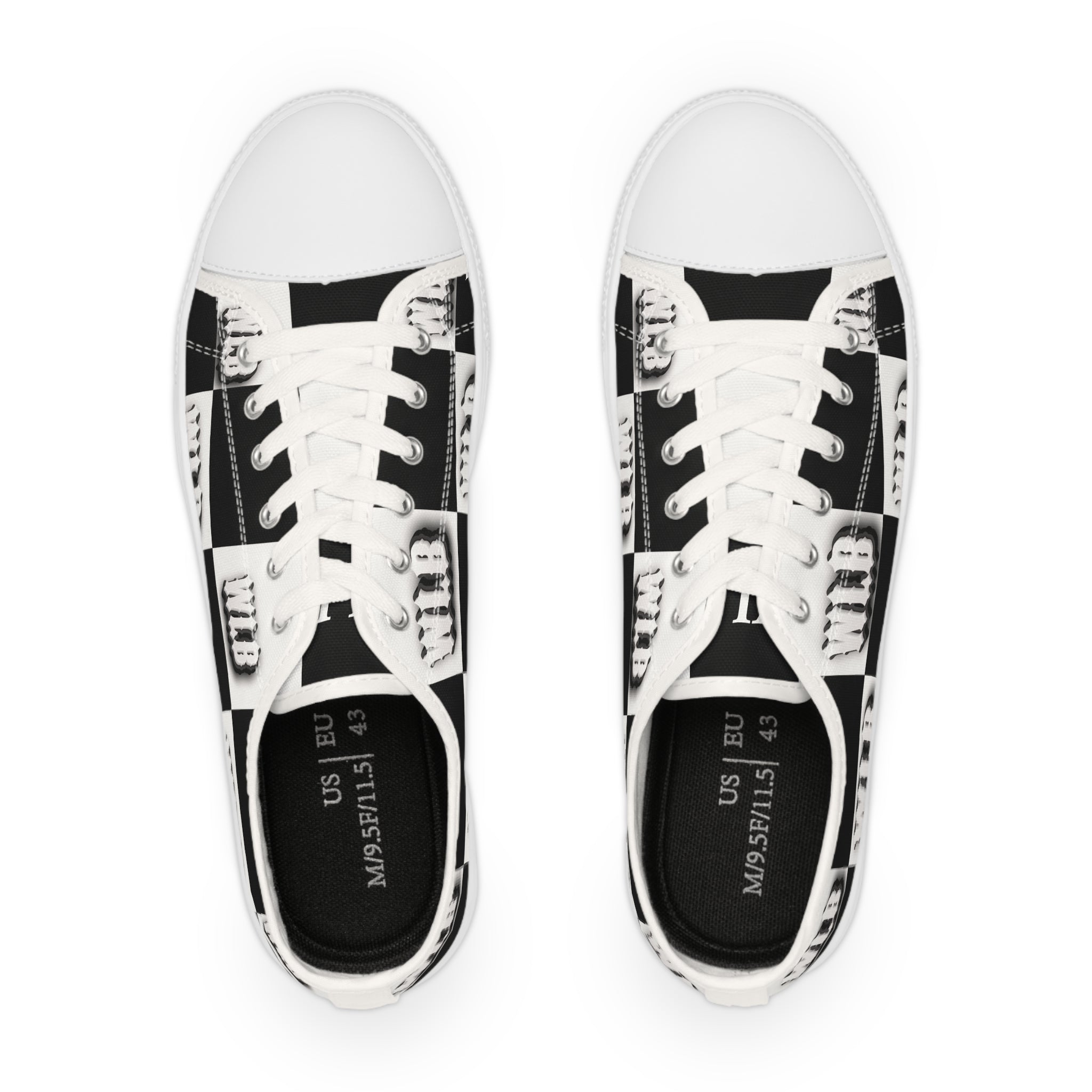 WHOLELOTTABILLY Men's Low Top Sneakers