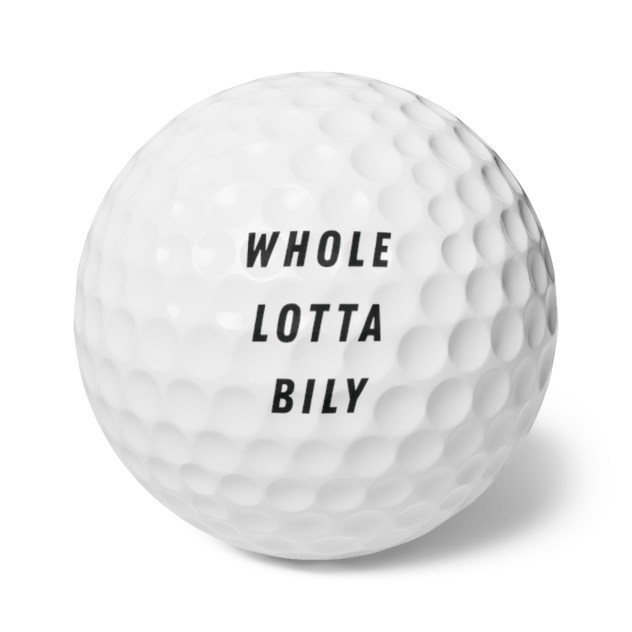 WHOLELOTTABILLY Golf Balls, 6pcs