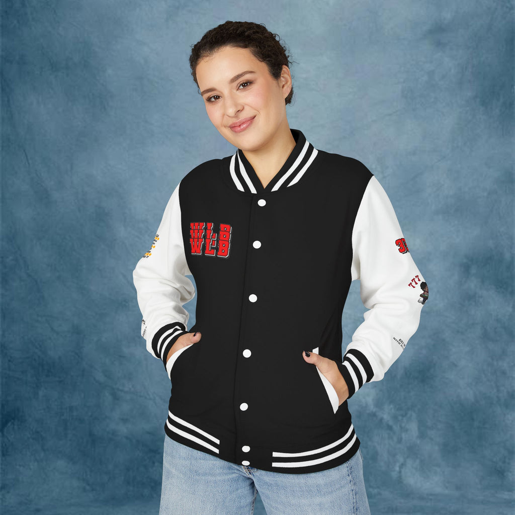 WHOLELOTTABILLY Unisex Heavyweight Letterman Jacket