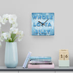 WHOLELOTTABILLY Acrylic Wall Clock