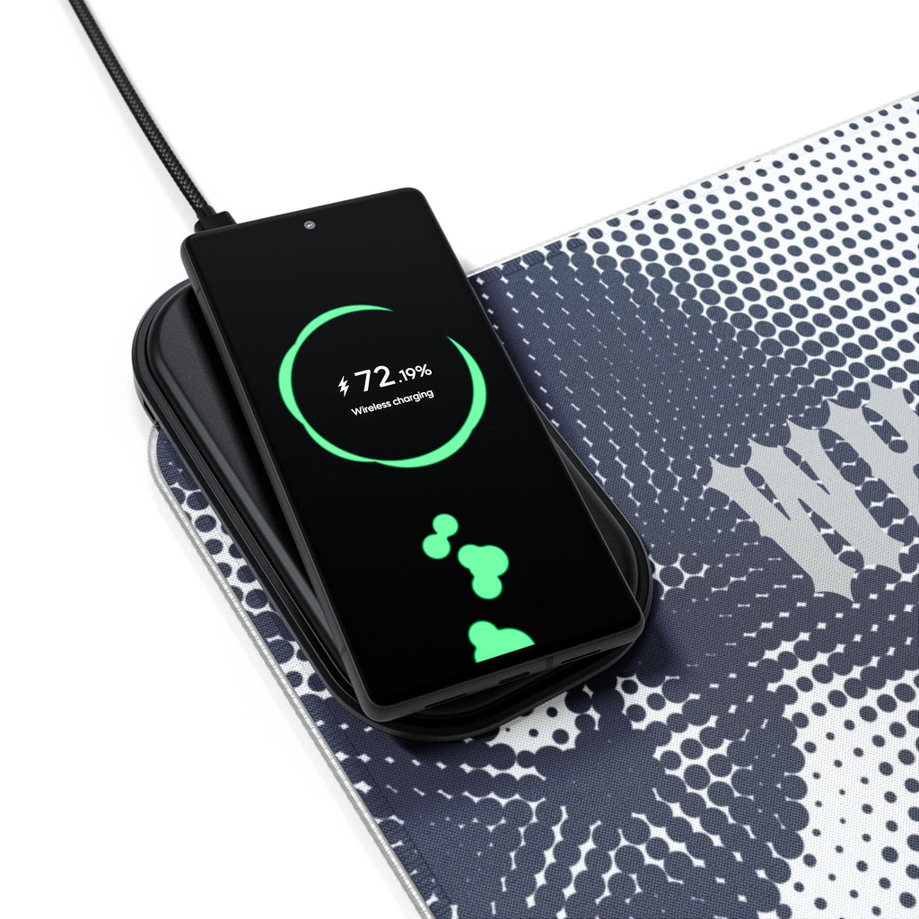 WHOLELOTTABILLY LED Gaming Mouse Pad, Wireless Charging