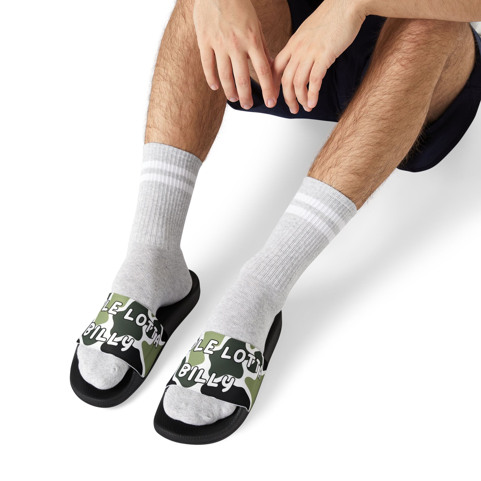 WHOLELOTTABILLY Men's Removable-Strap Sandals