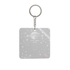 WHOLELOTTABILLY TRANSPARENT Square Keychain
