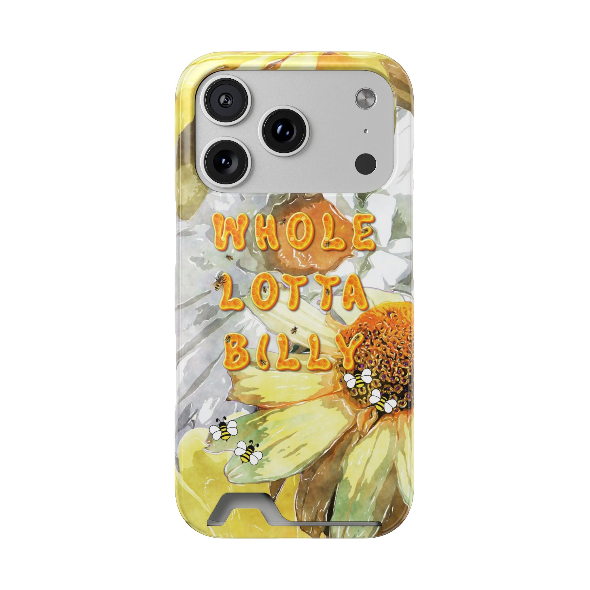 WHOLELOTTABILLY Phone Case With Card Holder