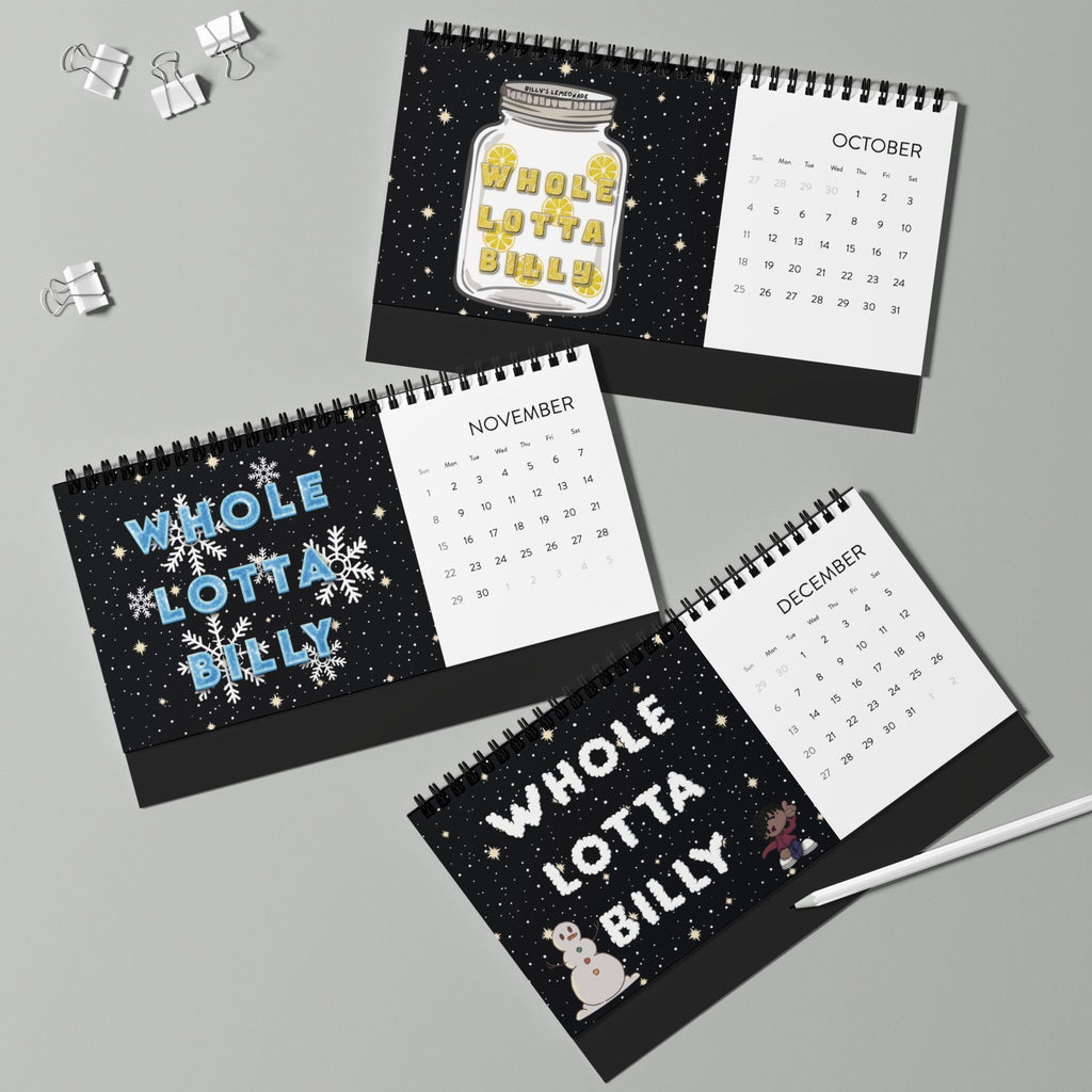 WHOLELOTTABILLY Desktop Calendar