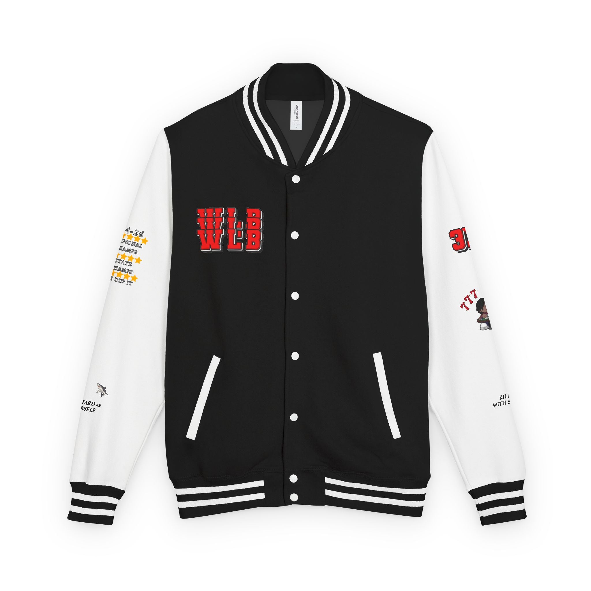 WHOLELOTTABILLY Unisex Heavyweight Letterman Jacket