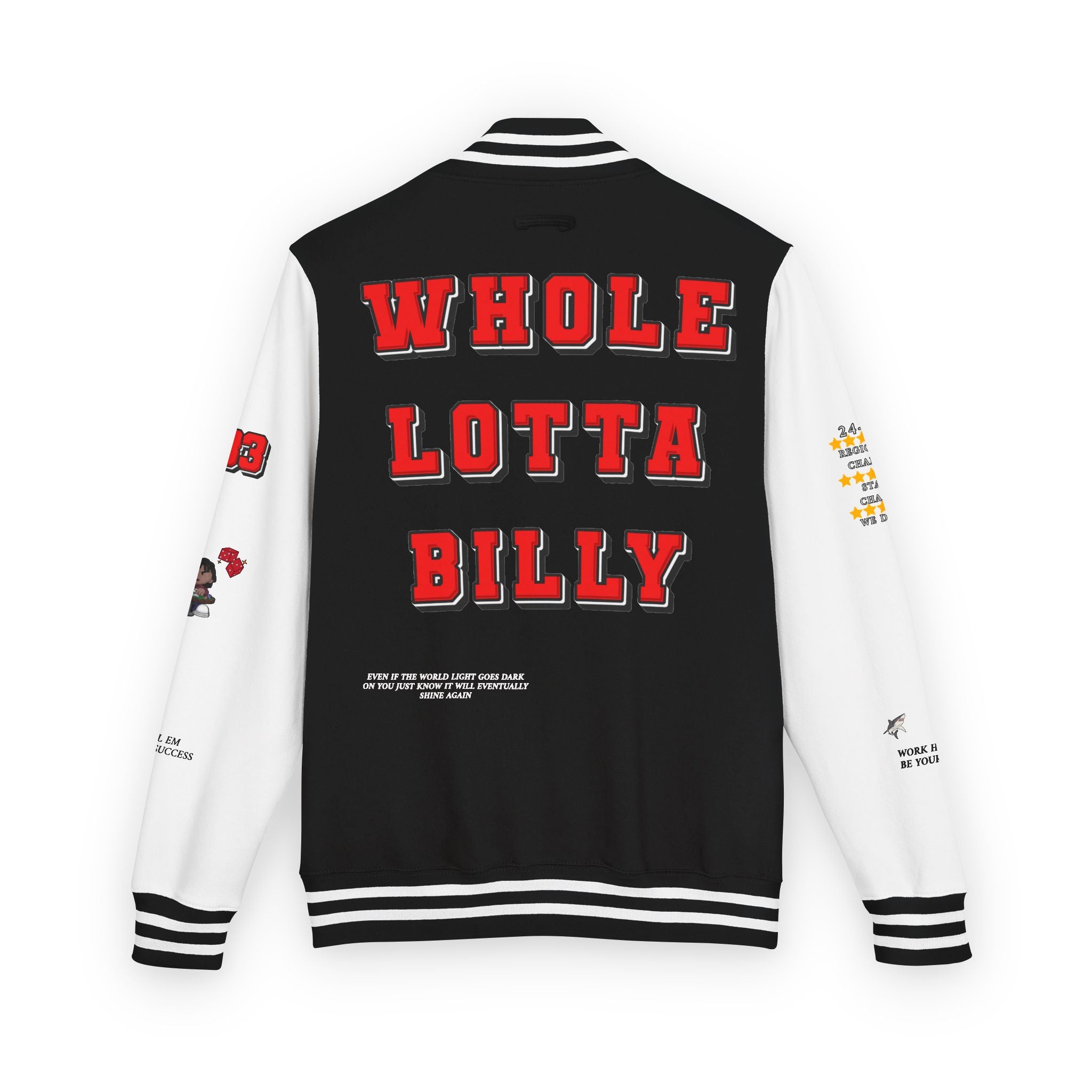 WHOLELOTTABILLY Unisex Heavyweight Letterman Jacket