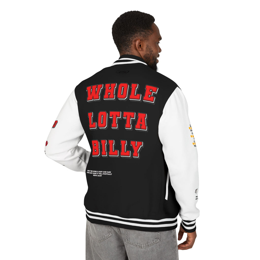 WHOLELOTTABILLY Unisex Heavyweight Letterman Jacket