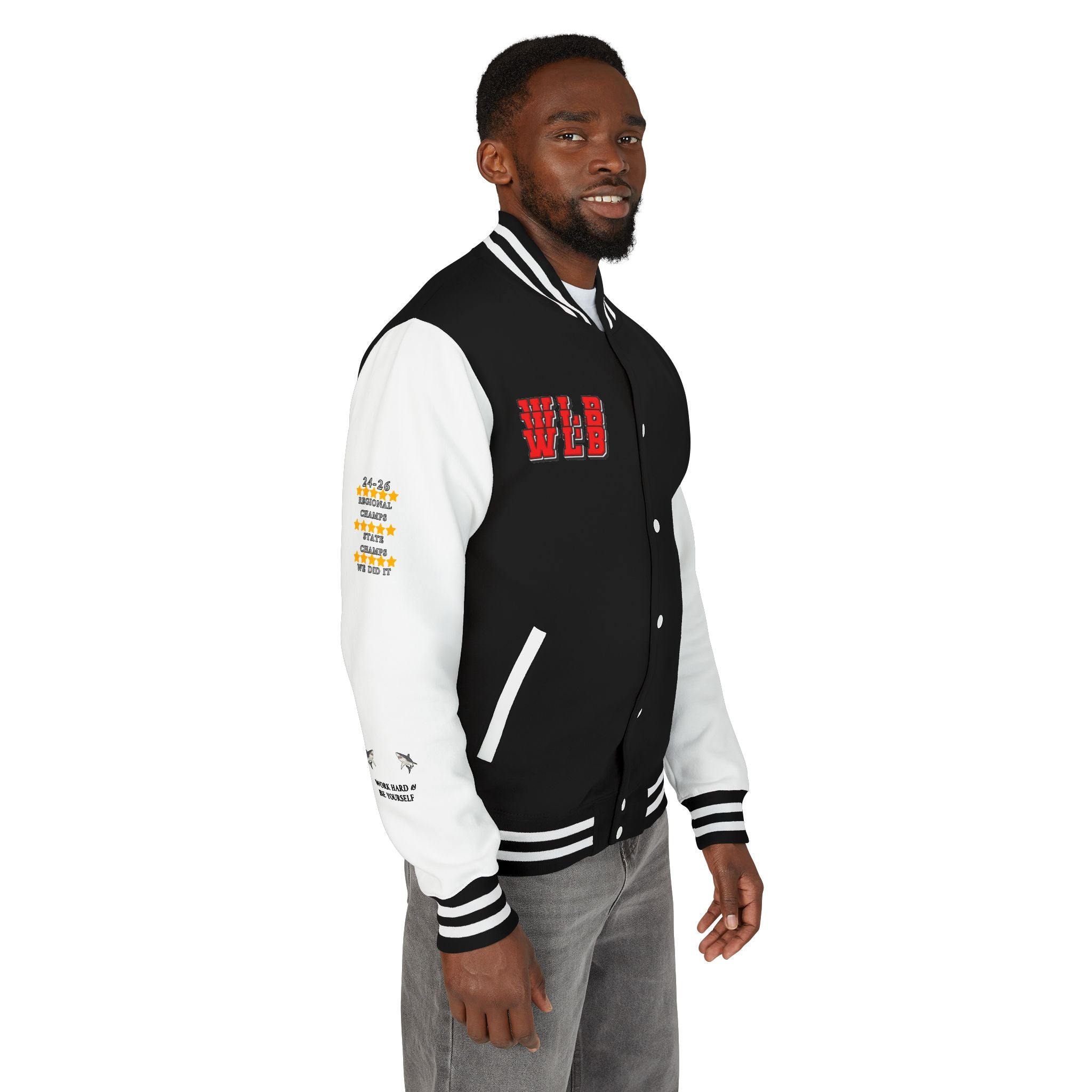WHOLELOTTABILLY Unisex Heavyweight Letterman Jacket