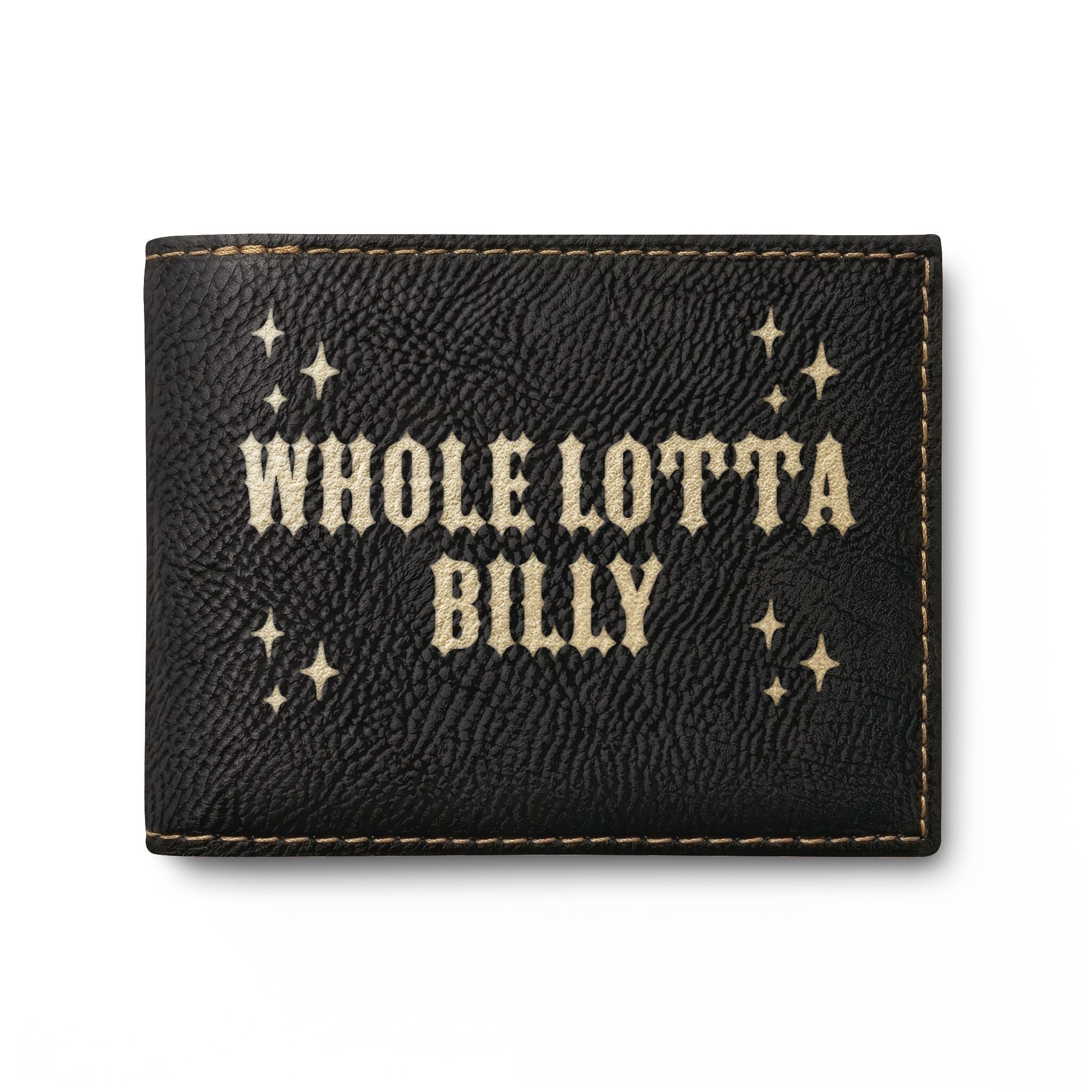 WHOLELOTTABILLY Bi-Fold Wallet with Flip