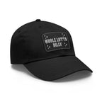WHOLELOTTABILLY Dad Hat with Leather Patch (Rectangle)