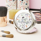 WHOLELOTTABILLY Compact Travel Mirror