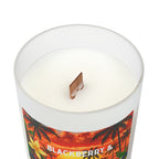 WHOLELOTTABILLY BLACKBERRY & VANILLA Frosted Glass Candle, 11oz