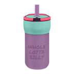 WHOLELOTTABILLY Kids' Leakproof Straw Tumbler, 12oz (Engraving)