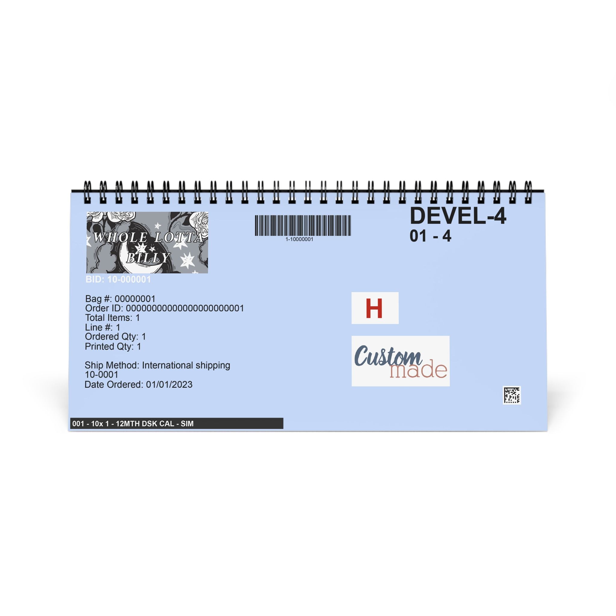 WHOLELOTTABILLY Desktop Calendar
