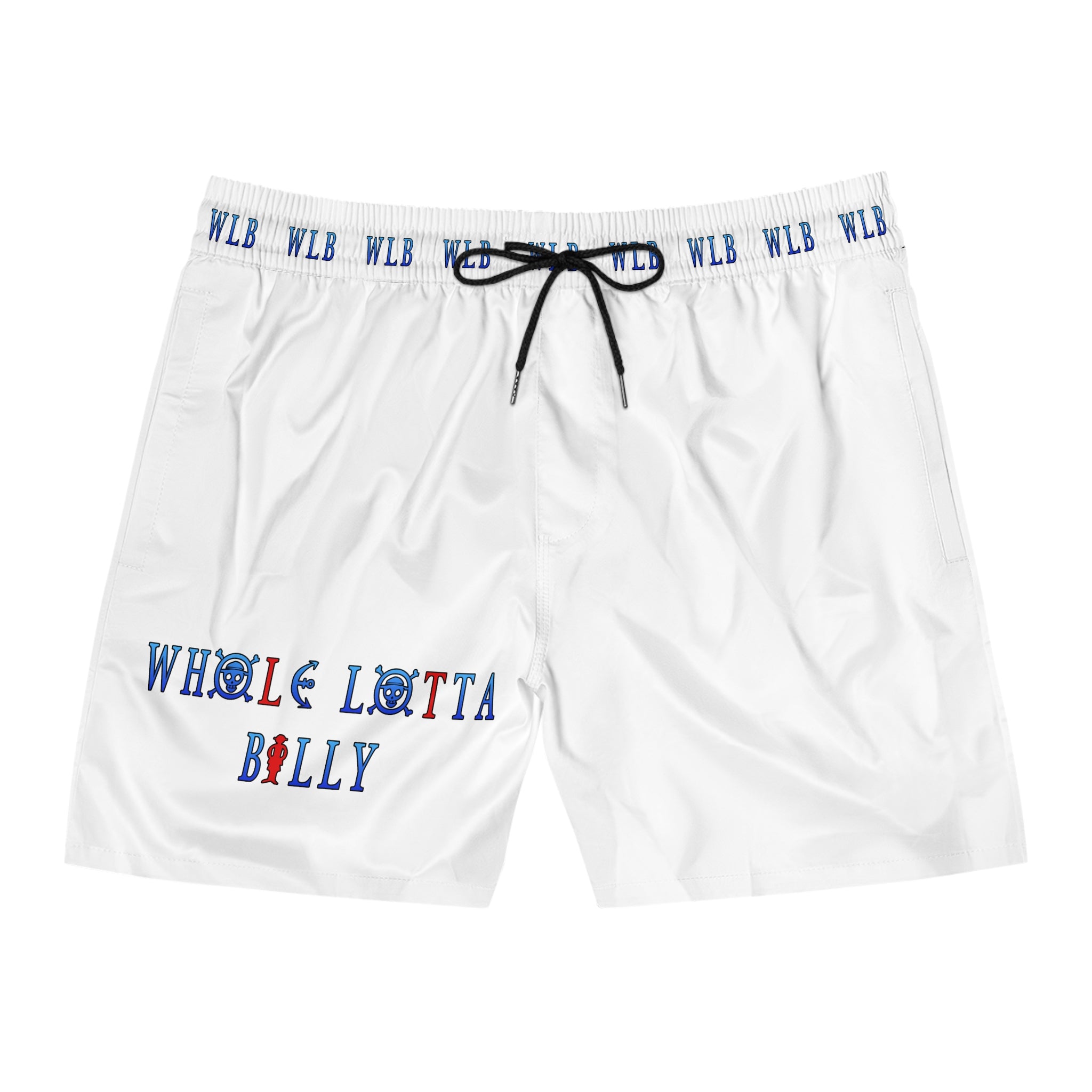 WHOLELOTTABILLY Men's Mid-Length Swim Shorts