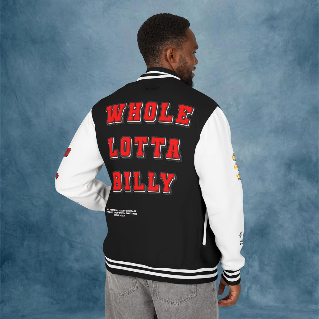 WHOLELOTTABILLY Unisex Heavyweight Letterman Jacket