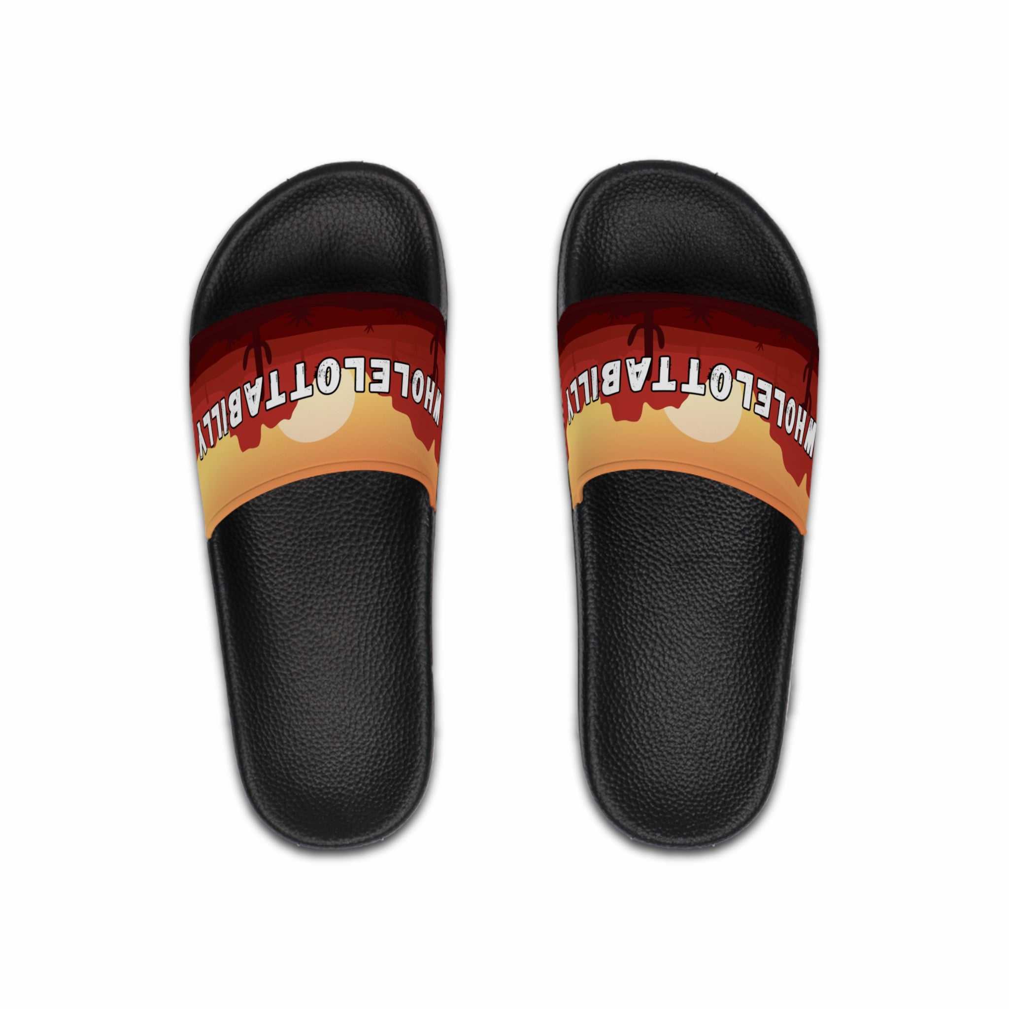 WHOLELOTTABILLY Men's Slide Sandals