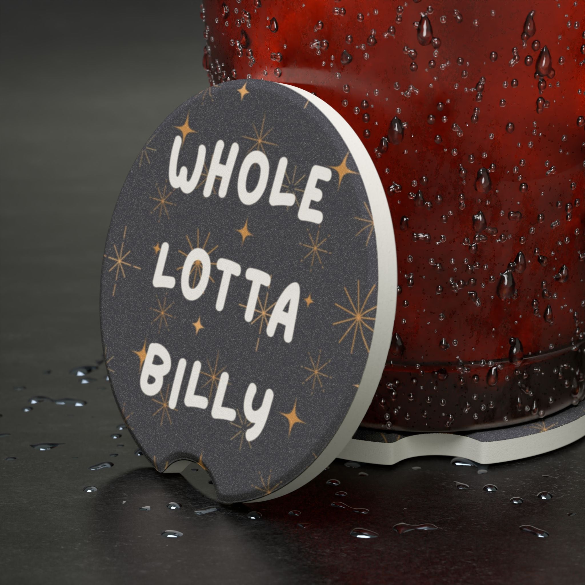 WHOLELOTTABILLY Soapstone Car Coaster