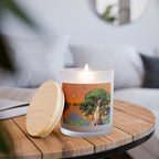 WHOLELOTTABILLY Frosted Glass Candle, 11oz