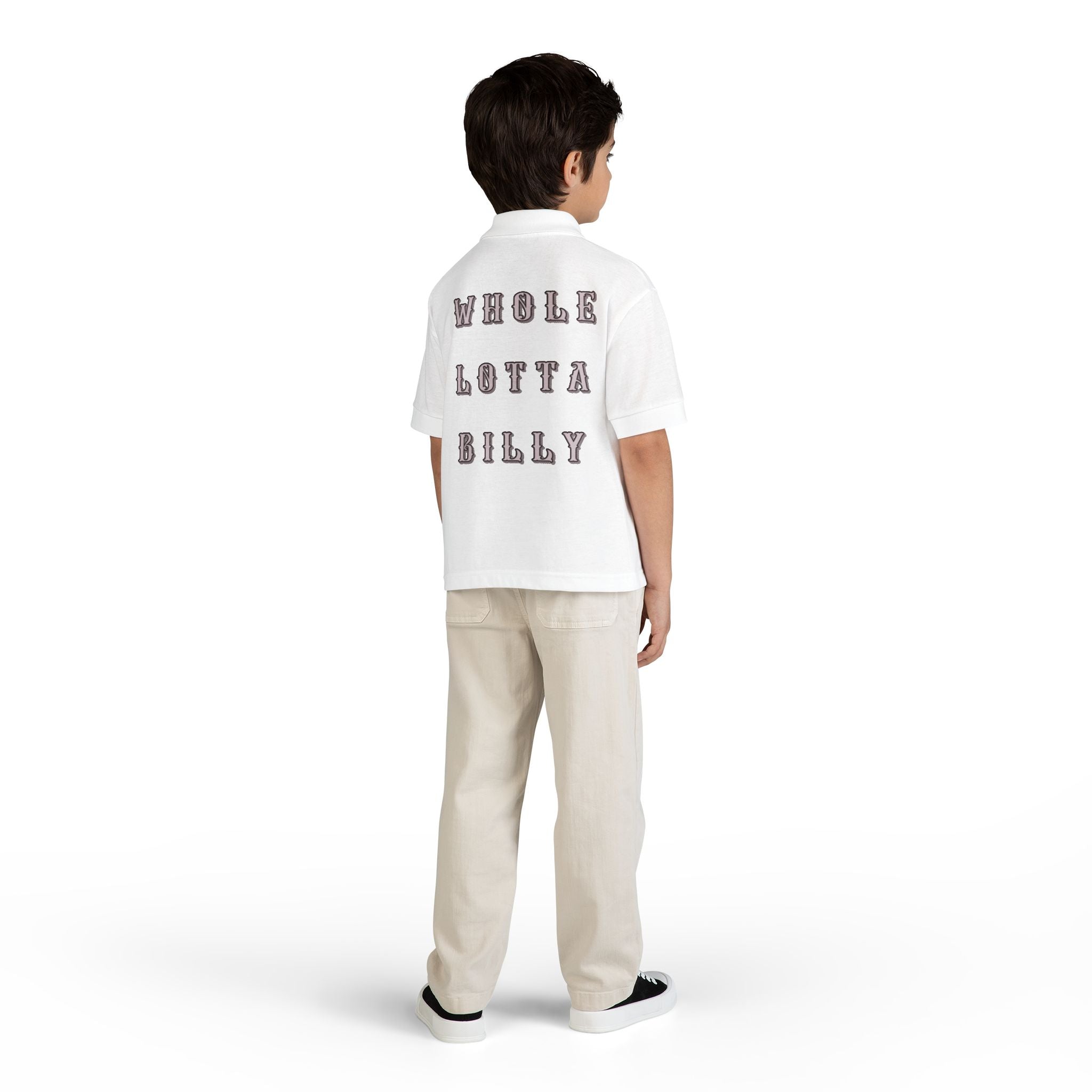 WHOLELOTTABILLY Youth Jersey Polo SHIRT