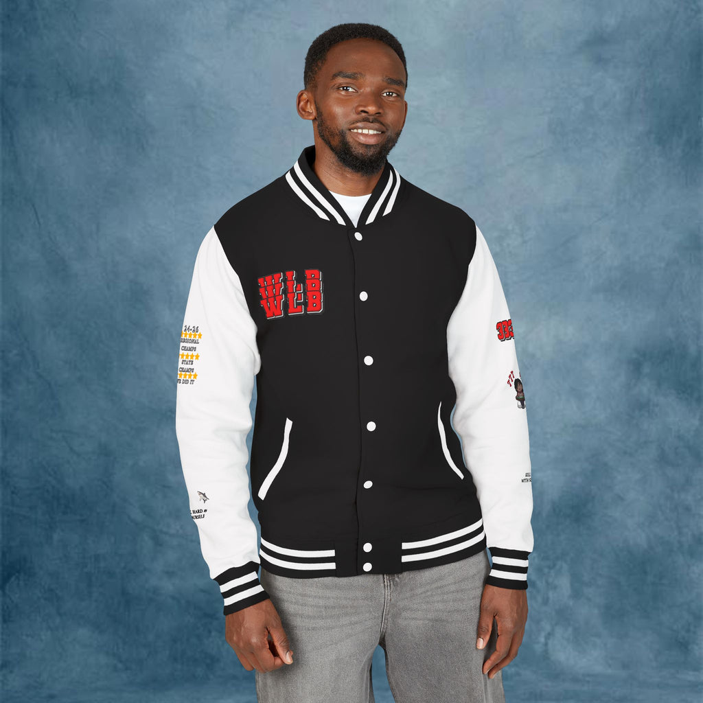WHOLELOTTABILLY Unisex Heavyweight Letterman Jacket