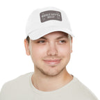 WHOLELOTTABILLY Dad Hat with Leather Patch (Rectangle)