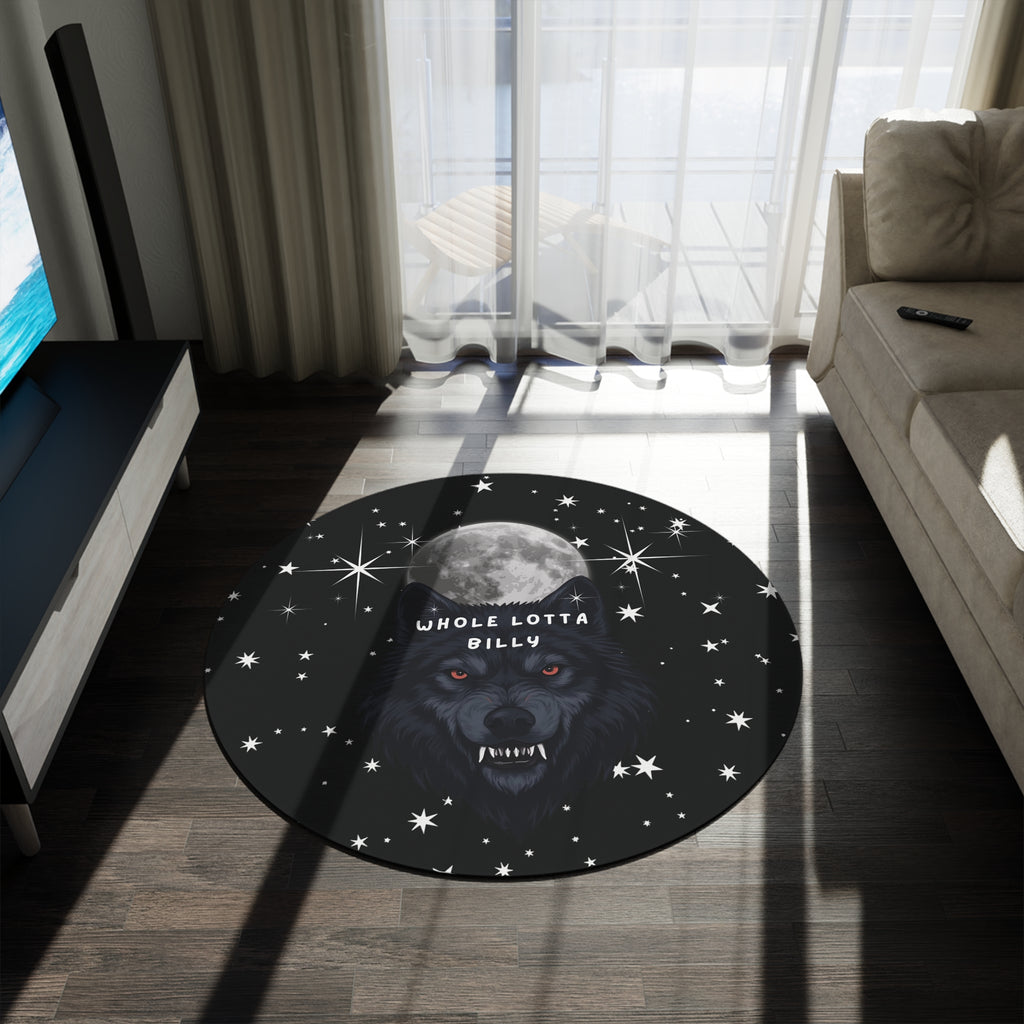 WHOLELOTTABILLY Round Rug