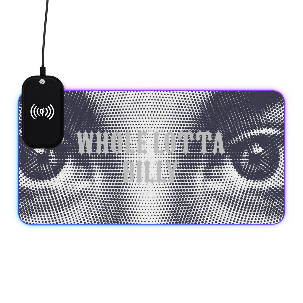 WHOLELOTTABILLY LED Gaming Mouse Pad, Wireless Charging
