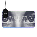WHOLELOTTABILLY LED Gaming Mouse Pad, Wireless Charging