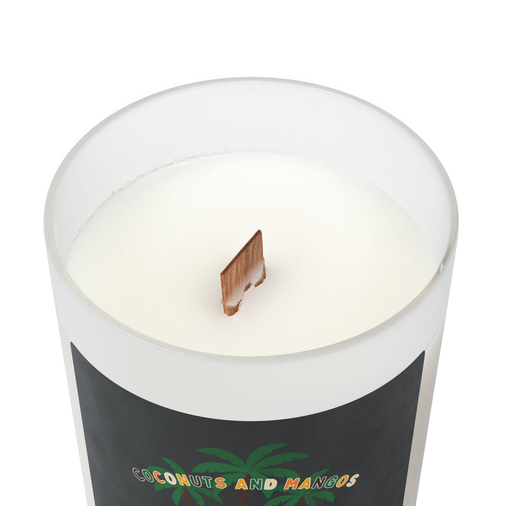 WHOLELOTTABILLY Frosted Glass Candle, 11oz