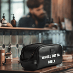 WHOLELOTTABILLY LEATHER TRAVEL BAG