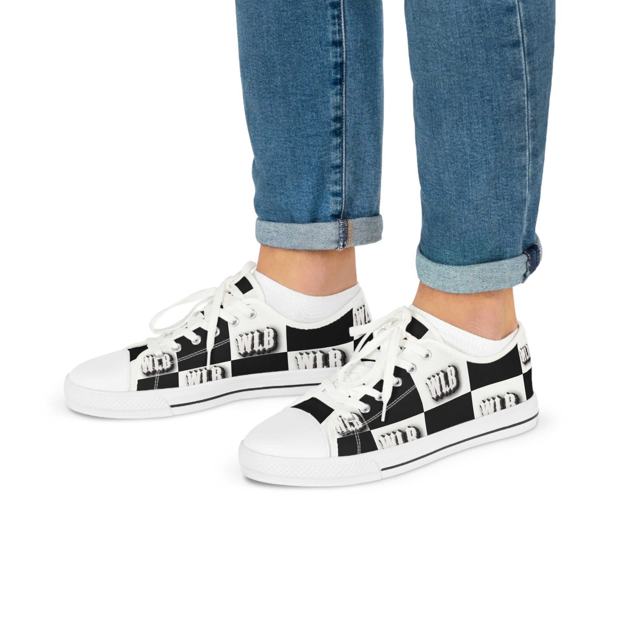 WHOLELOTTABILLY Men's Low Top Sneakers