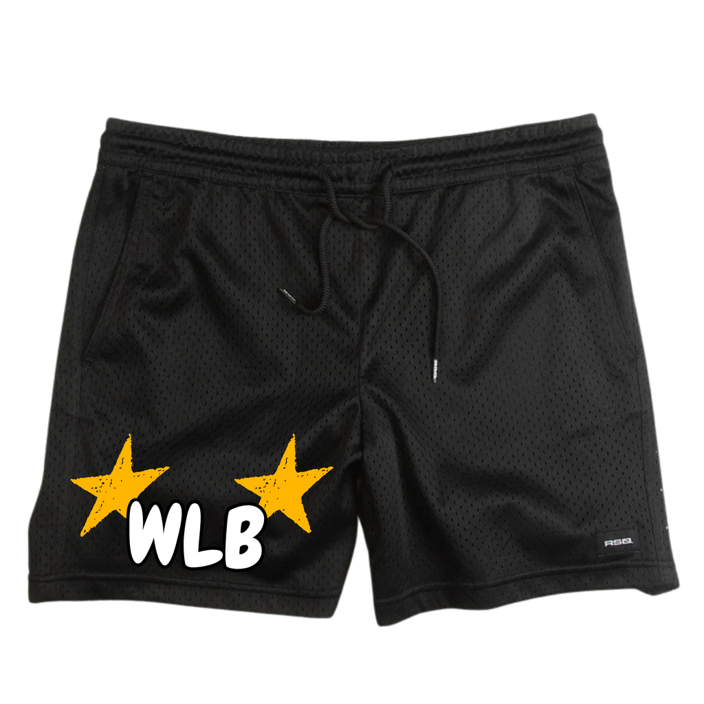 WHOLELOTTABILLY STAR MESH SHORTS