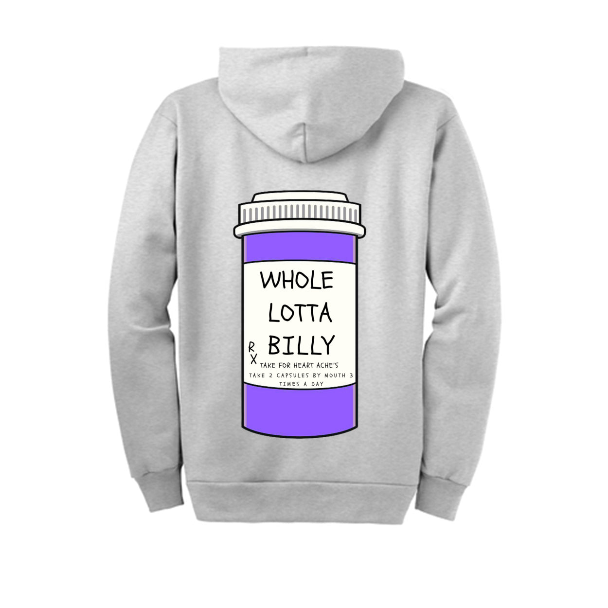 WHOLELOTTABILLY Full-Zip Hooded Sweatshirt