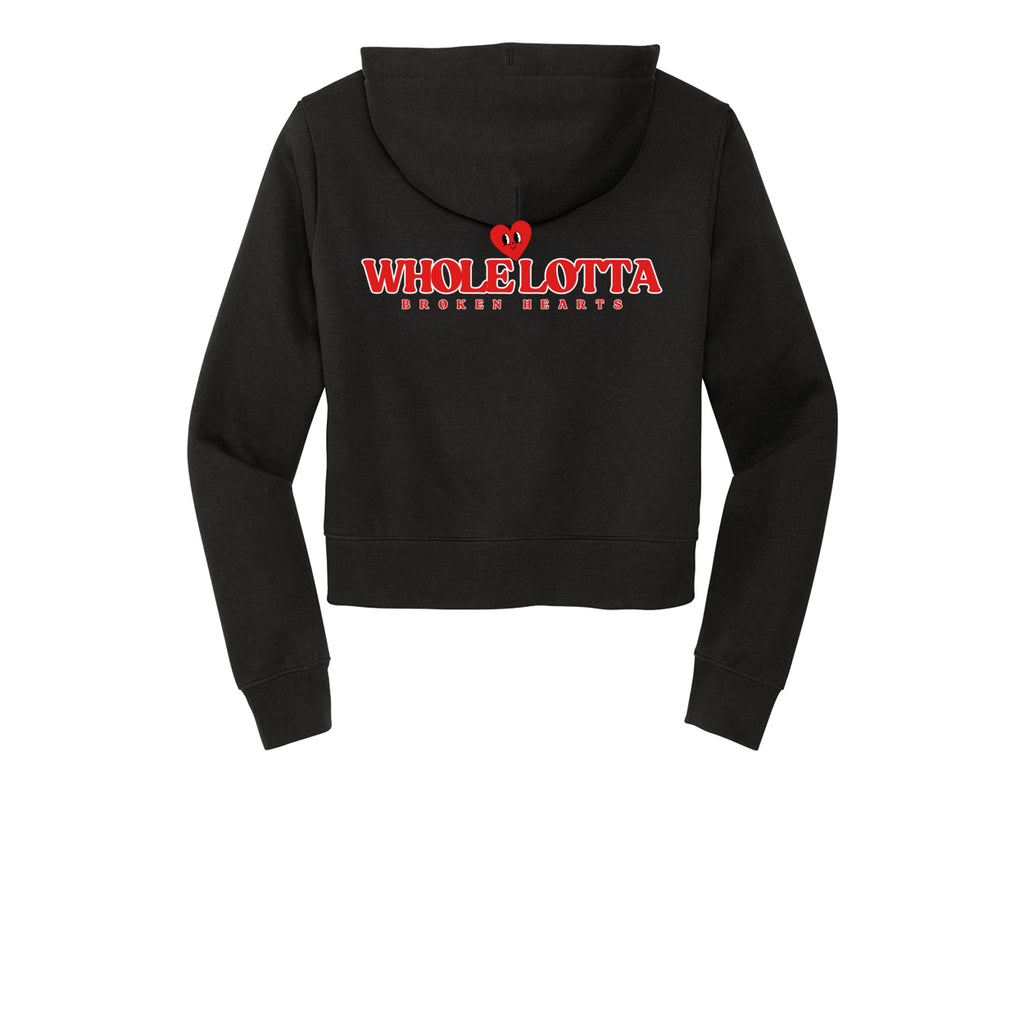 WLB Women’s CROP Fleece Full-Zip Hoodie